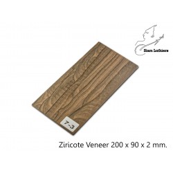 Ziricote Veneer 200 x 90 x 2 mm.